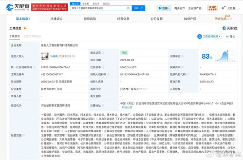 雄安新區迎來人工智能教育科技新力量，注冊資本5000萬元聚焦信息技術咨詢服務